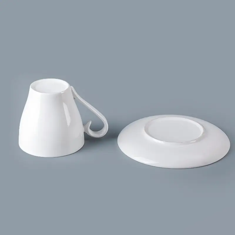 Two Eight large white coffee mugs company for dinning room 5