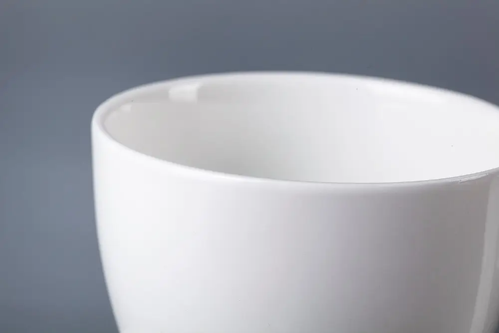 Two Eight large white coffee mugs company for dinning room 4