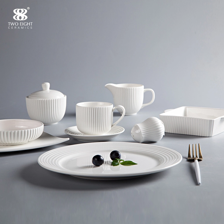 Hotel Tableware Supplierd Tableware Set Dinnerware Set Porcelain, Restaurant Modern Luxury Dinnerware 1
