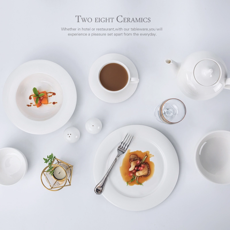 New Product Ideas 2019 Innovative for Hotels luxury Porcelain Tableware Industrielle Poterie Vaisselle Plates Used in Restaurant 1
