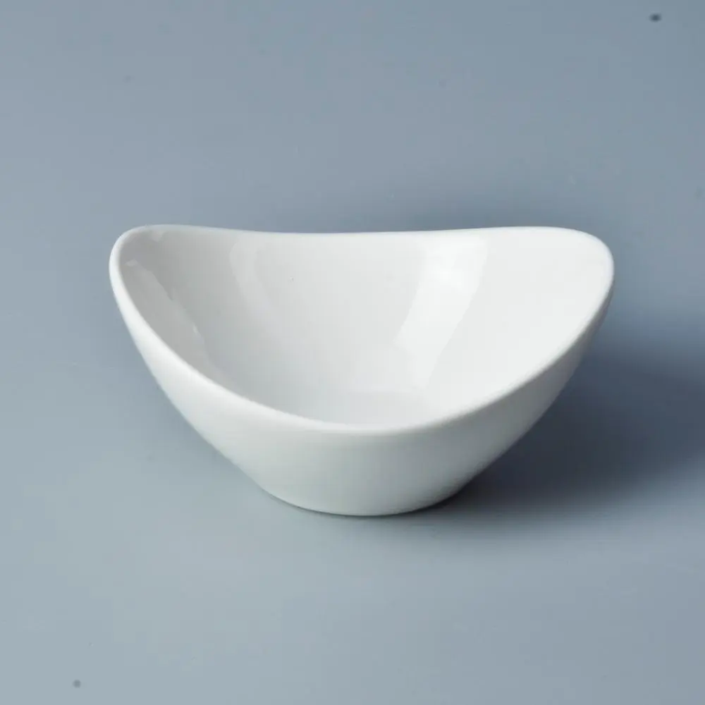 Wholesale China ceramic factory elegance white porcelain salad bowl sauce dish 1