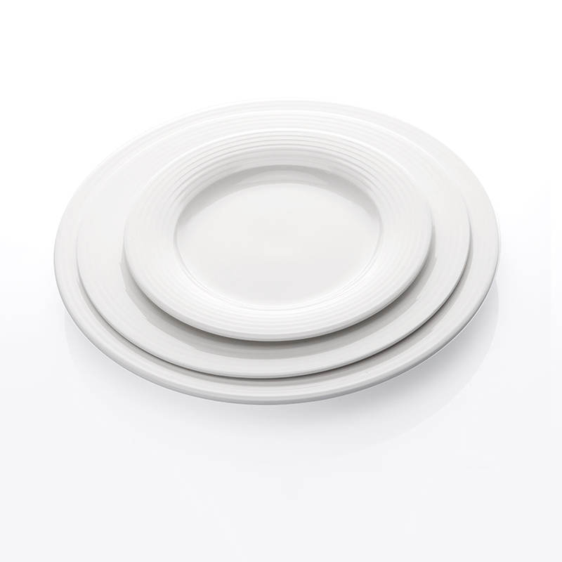 Eco Friendly Chaozhou Factory Used Restaurant Dishes For Sale, Porcelain Western Style Crockery UK Diner Plate^ 6