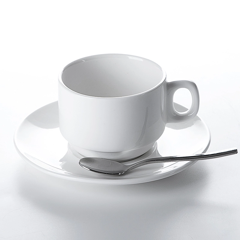 High Quality Coffee Cups And Saucers, Two Eight China White Tea Cups, High Temperature Tea Cups Ceramics1 1