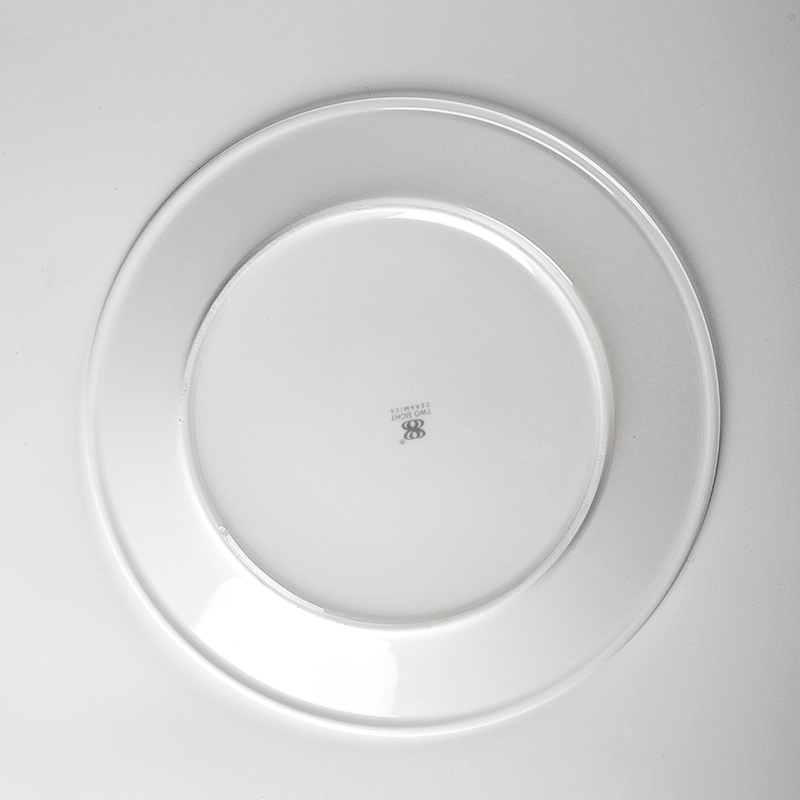 Popular Traditional Hotels Round White Plain Plate, Catering Dinnerware Fine Plain Plate, Porcelain Dish Plate@ 2