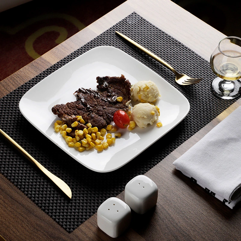 Cheap Ceramic Square Plate, Plate Manufacturers China Catering Supply, Hot Sale Ceramic Dinning Plate 1