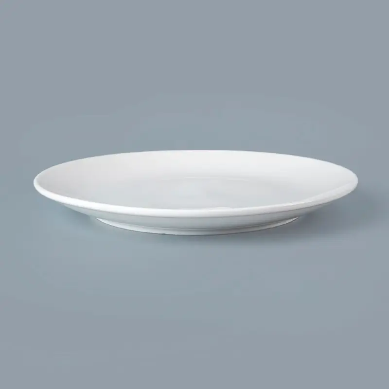 High-quality white ceramic dinner plates manufacturers for hotel 4