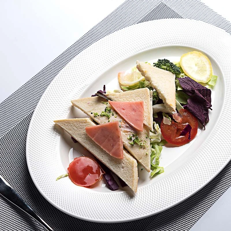 Kitchen Accessories 2019 Restaurant Oval Plate , Porcelain Oval Plate, Vajillas De Porcelana Ceramic Oval Platter% 1