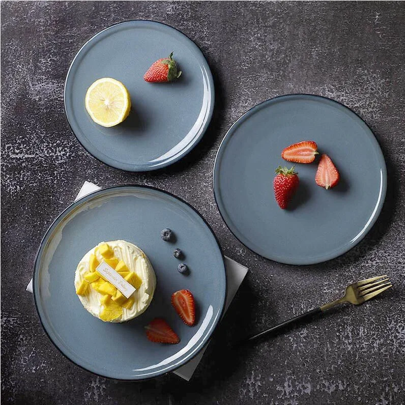 Catering Table European Hotel Ceramic Plates Dinnerware, Platos Base Para Eventos 1