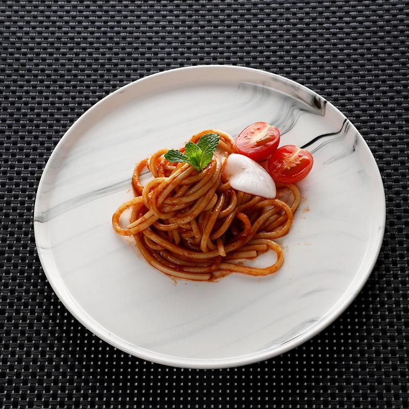Cheap Price Special RestaurantHandmade Concrete Dinnerware Plate Unique, Dinner Set Marble Plate,Hotel Dinner Plate 26cm 1