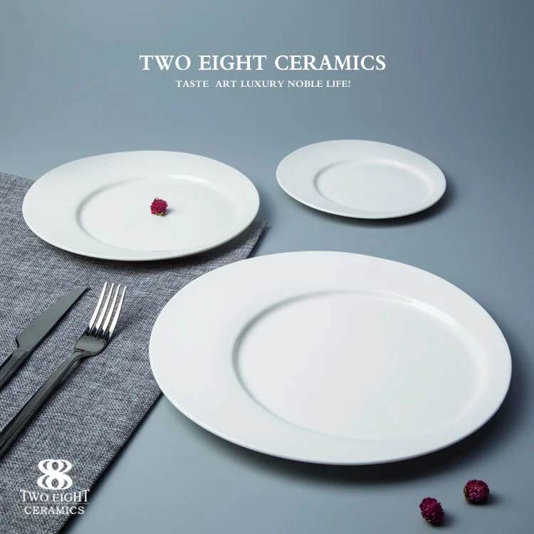 Wholesale ceramic crockery items, bulk china plates 1