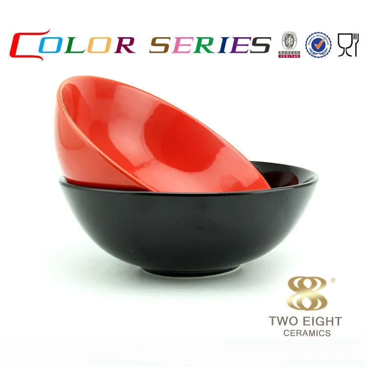 Wholesale restaurant tableware black japanese ramen bowl 1