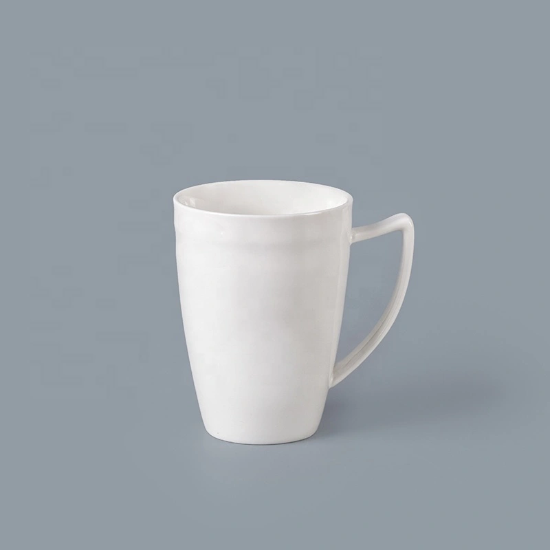New Product White PorcelainRestaurant Hotel 410ml Mugs Wholesale, Hotel Crockery Ceramic Mug Chaozhou* 1