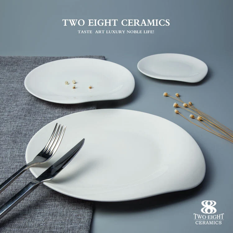 Wholesale ceramic glaze ceramic plates for restaurants, hotel ware porcelain 1