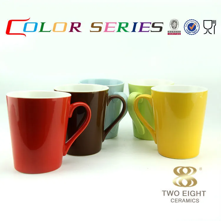 Chinese factory custom logo colorful Porcelain sublimation coffee ceramic mug 1