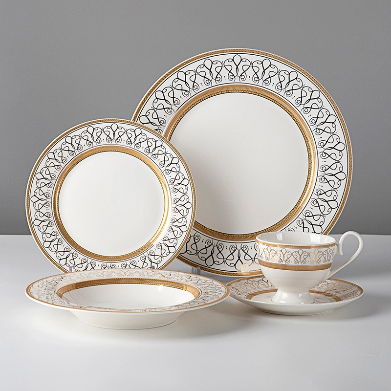 Popular Luxury Fine Bone China Dinner Set, Royal Classic Dinner Set Bone China^ 1