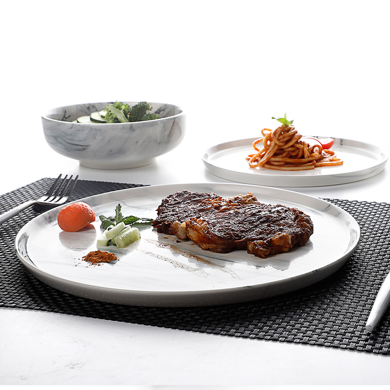 Plates Restaurant Hotel Catering Luxury Crockery Creative Tableware Porcelain Dinner Set Plates Sets Dinnerware 4