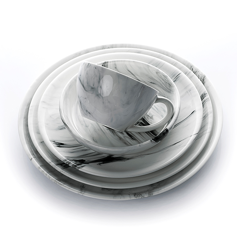 Plates Restaurant Hotel Catering Luxury Crockery Creative Tableware Porcelain Dinner Set Plates Sets Dinnerware 3