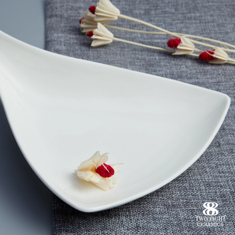 Wholesale durable porcelain buffet plate, beauty buffet plate, hotel ceramic ware 1