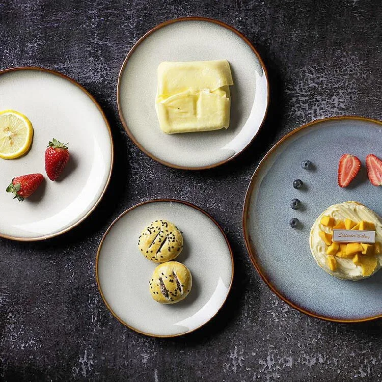 28ceramics Dinnerware Sets Ceramic Nordic Plates, 28ceramics Dinner Set Rustic 6/7/8/9/10.5 Inch Dinnerware Platter Plate* 1