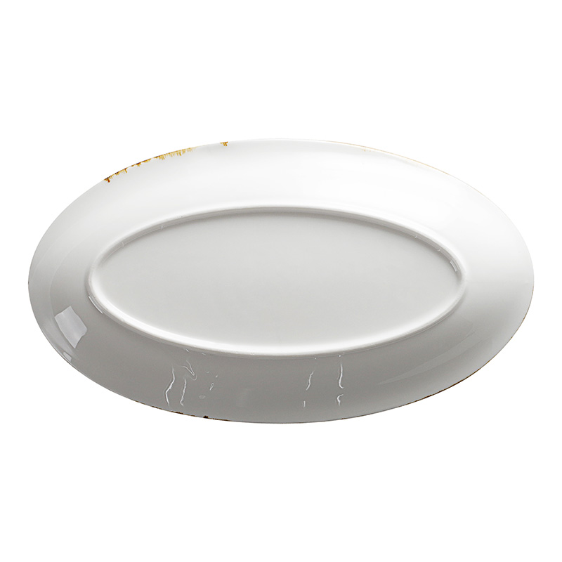 Restaurant Buffet Chafing Catering Dinnerware Serving Crockery Dinner Plates Porcelain Oval Plate^ 5