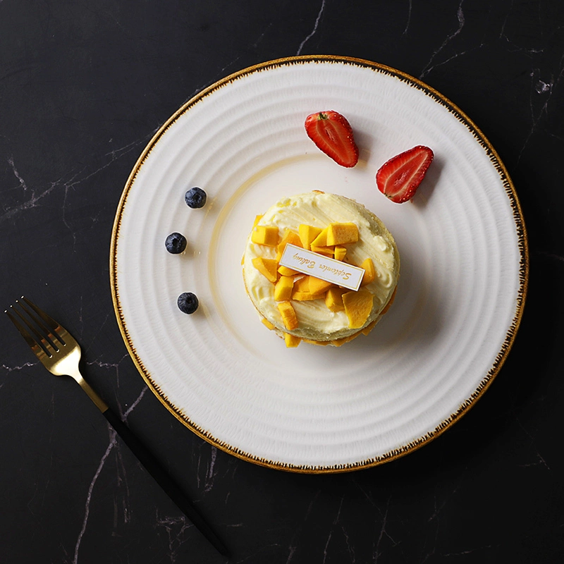 Wholesale Restaurant Catering Buffet Hotel Porcelain Tableware Custom Printed White Ceramic Plate^ 1