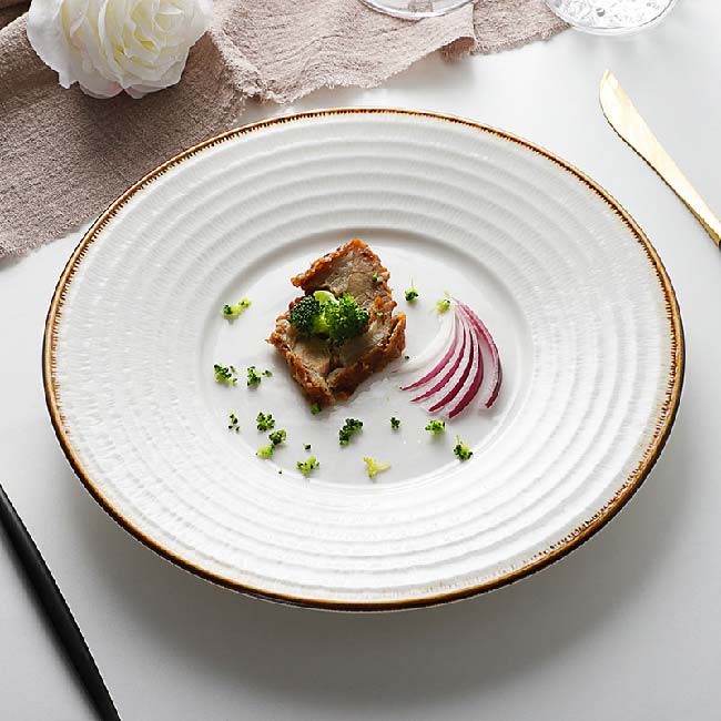 Dinner Plates For Weddings, Color Glaze Lounge Porcelain Oven Plate, Restaurant Dishes Plates* 1