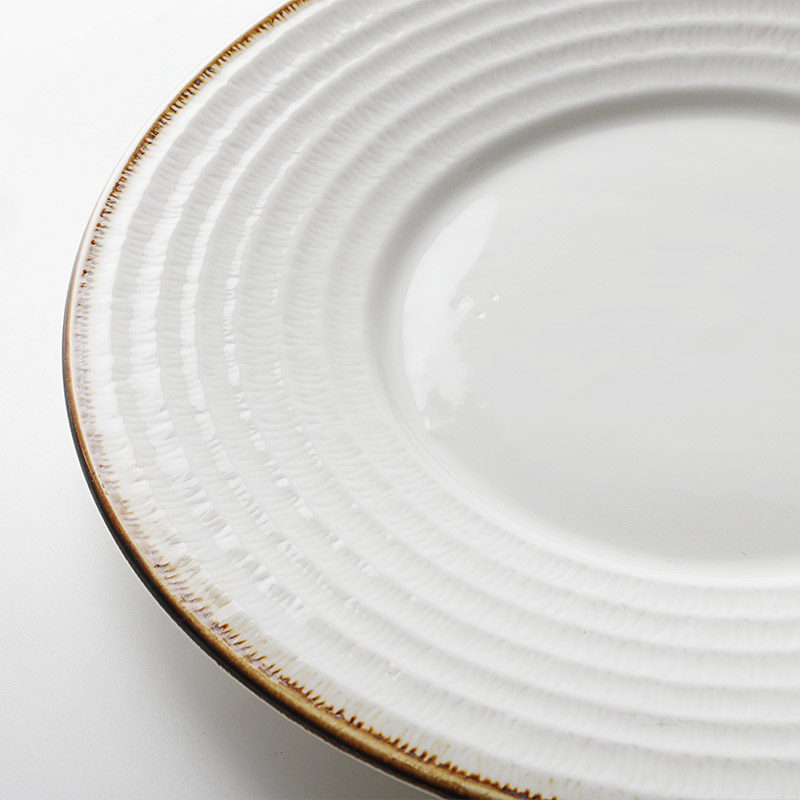 Dinner Plates For Weddings, Color Glaze Lounge Porcelain Oven Plate, Restaurant Dishes Plates* 3