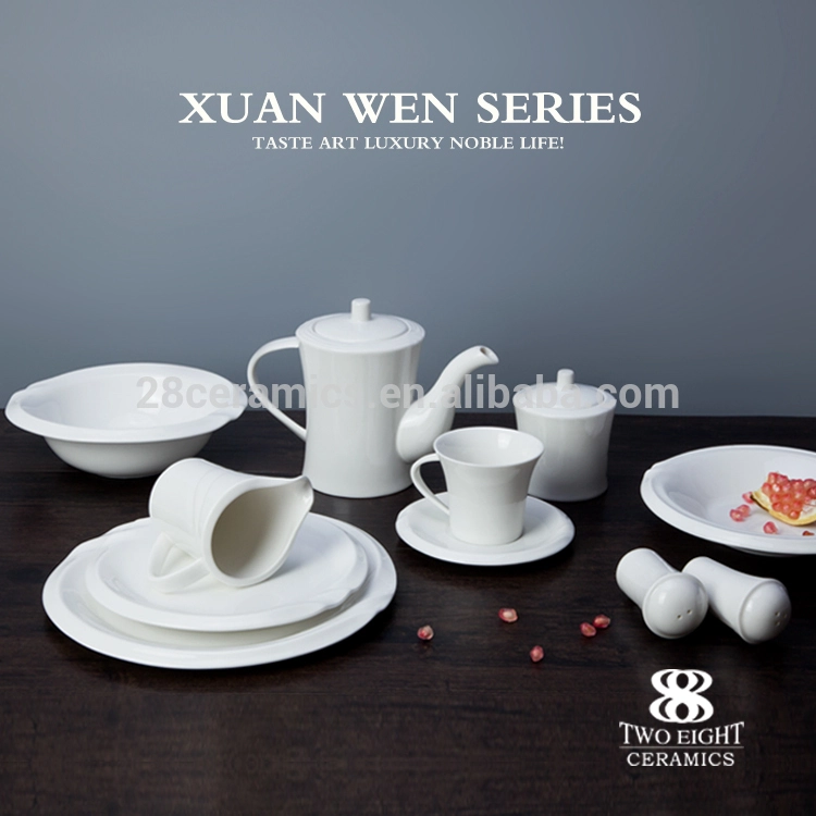 Durable Ceramic Wholesale tea cups saucers set for dining hall 1