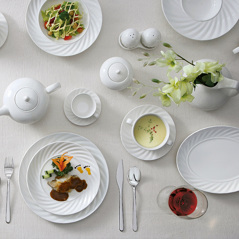 Banquet Hall Crockery Dinnerware Sets Good Hotel Dinnerware Set 4