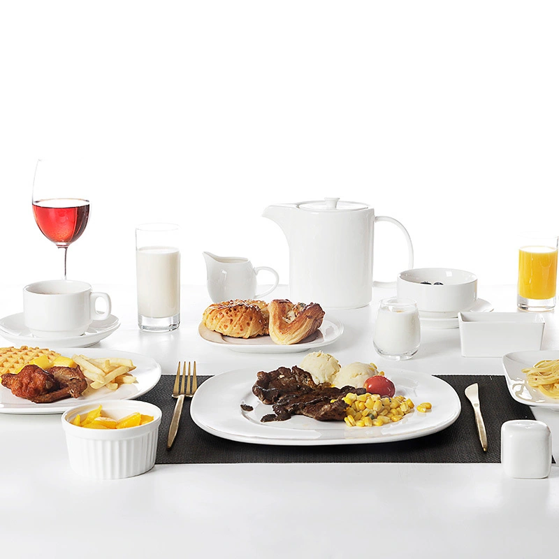 28Ceramics Hot Sale Restaurant Ceramics Dinner Set, European Style Hotel Porcelain Dinnerware Set 1