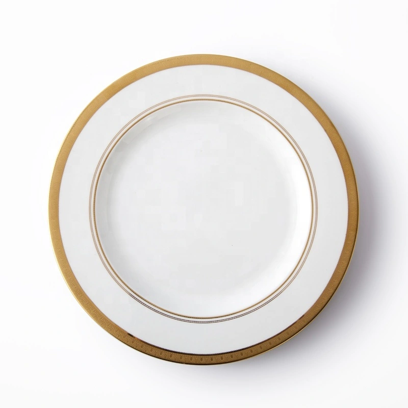 Gold Rim Hotel Luxury Grace DesignsDinneraware Plate, Bone China Charge Plate^ 1