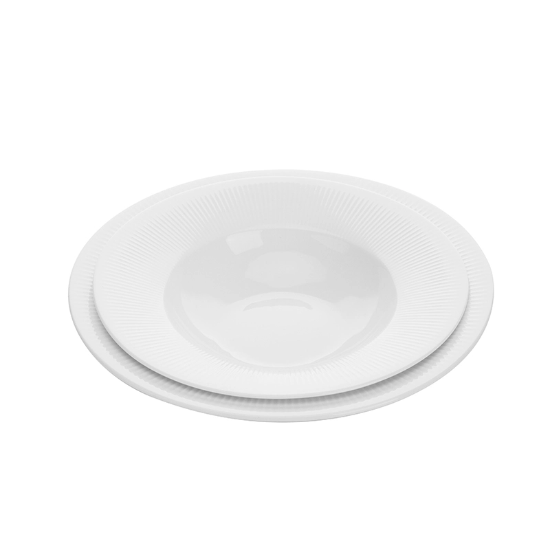 Party & Event Crokery Tableware Vajilla Wide Rim Pastasoup Bowl, Microwave Safe Restaurant Horeca Ceramic Saladpasta Dish^ 1