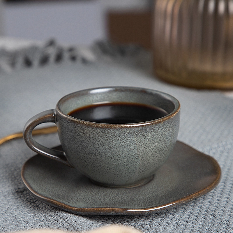 Cappuccino Coffee Cup 225ml Rustic Ceramic, Customized Logo Coffee Cup, Tableware Porcelain Cup For Wholesale* 1