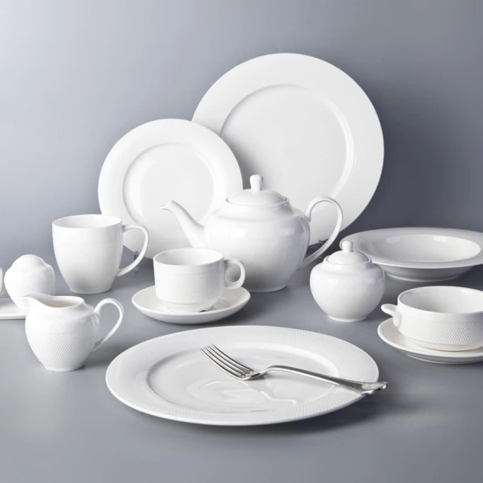 Airline catering fine ceramic white porcelain modern restaurant plates top choice dinnerware 1