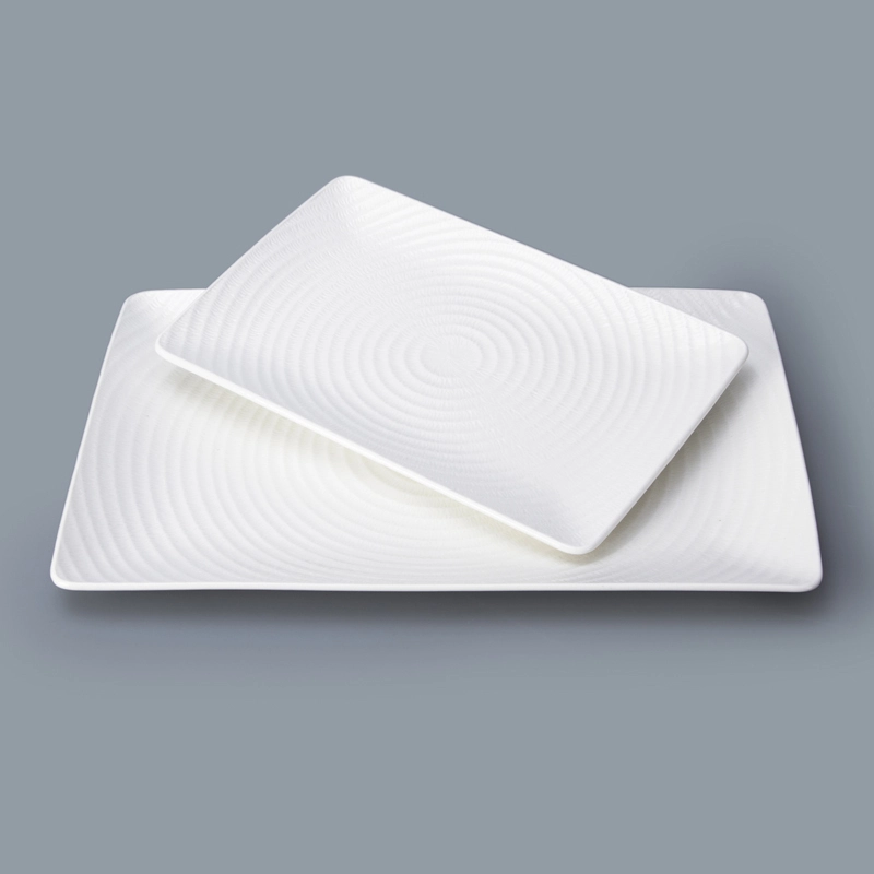 hotel rectangle dinner plate cutlery and crockery for restaurants 1