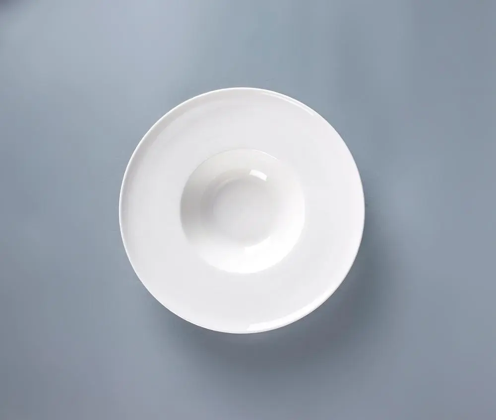 catering dinner plates restaurant hotel crockery in dinnerware set Gourmet Deep Rimmed pasta Bowl 1