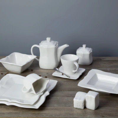 Fancy hotel and restaurant ceramic tableware set 1