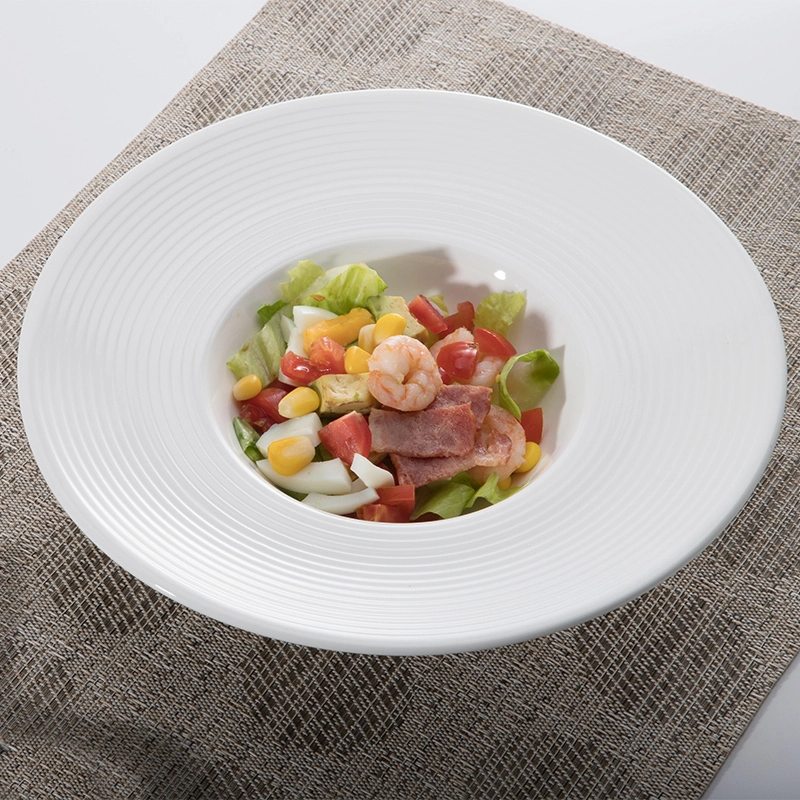 Luxury Hotel Dinner Deep Plate, Easy Cleaning Soup Wide Side Shape For HoReCa Use& 1