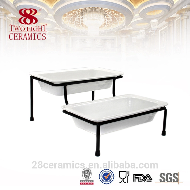 Wholesale beauty buffet dishes, cheap chafing dish, white party plates for hotel 1