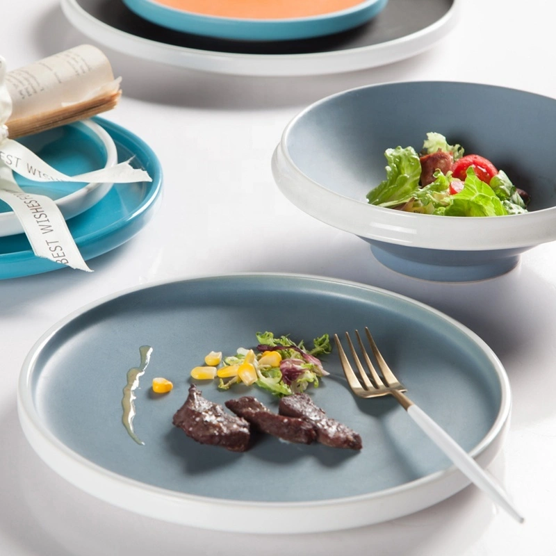 Hot Sales Ceramic Tableware Strong Glazed Restaurant Plates, Crockery Tableware Hotel Brand Dish Popular Ceramic Plates^ 1
