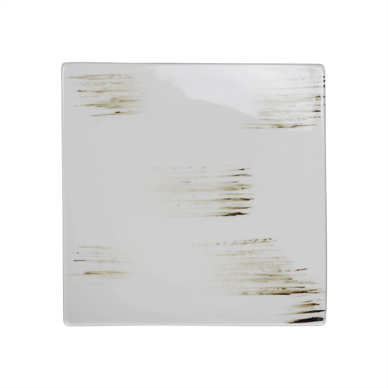 28ceramics Plates Sets Dinnerware Ceramic Dishes Plates, Ceramic Dinner Set Rustic 6/8/10 Inch Dinnerware Square Plate* 1