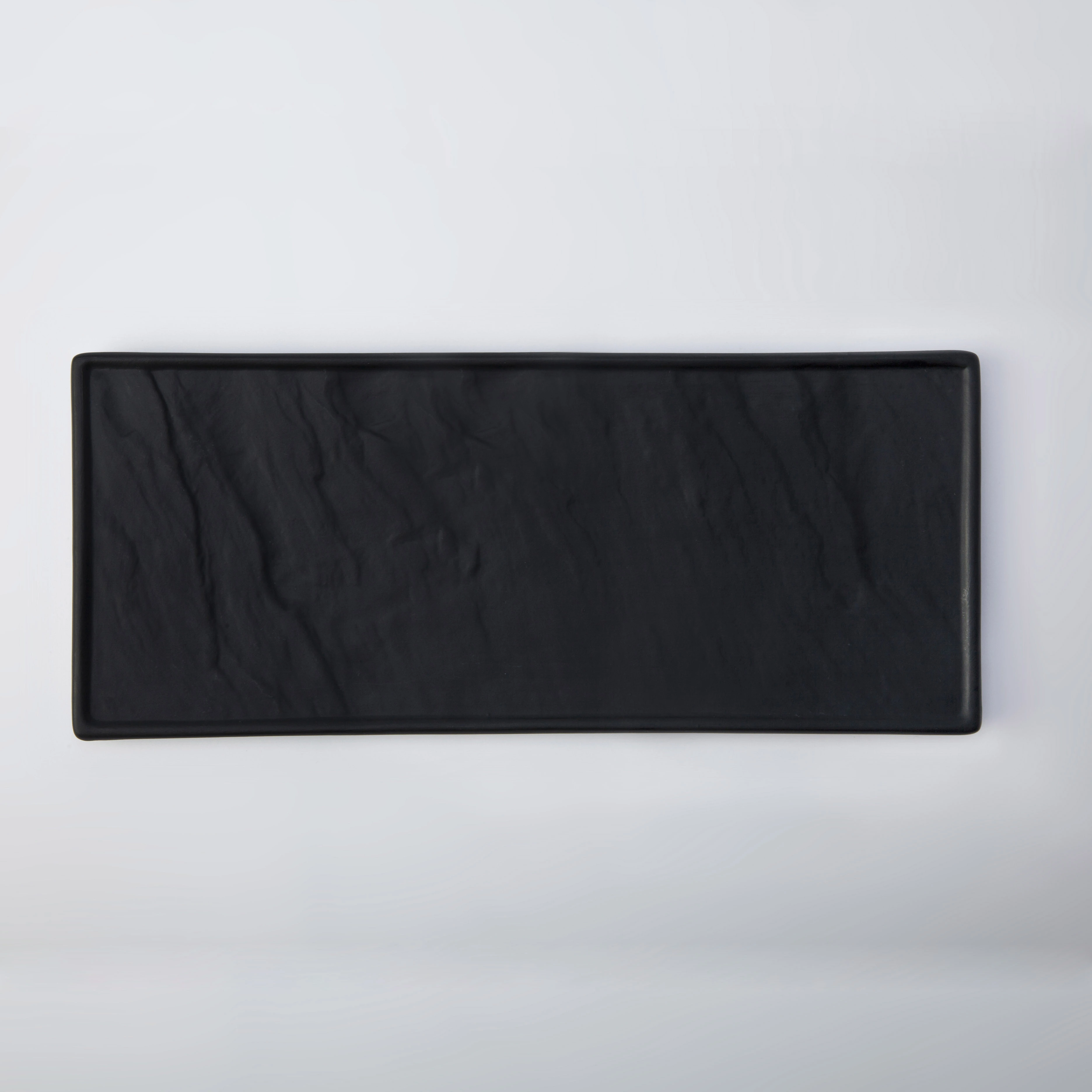 Australia Market Platos Para Eventos, Dinner Plate Restaurant, Matte Black Slate Stone Dinnerware Sets Rectangle Plates 1
