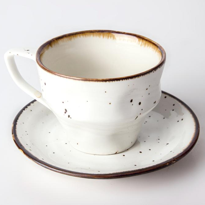 cheap colored glazed theme restaurant coffee cup with saucer microwave dishwasher safe 1