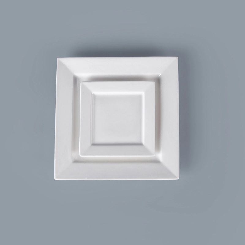 high class dinner kitchen ware hotel square plate 1