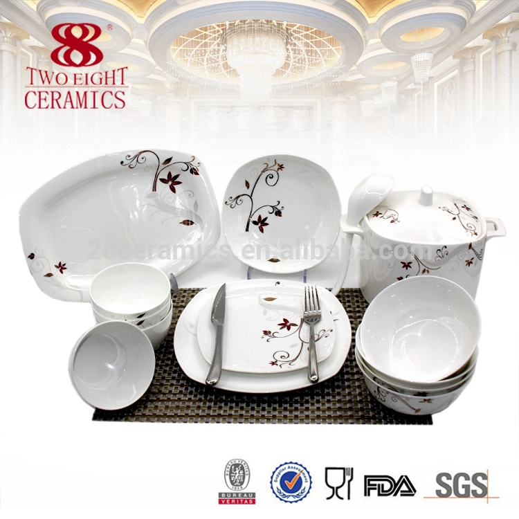 whole fine bone china ceramics tableware set , nice hotel dinner set for 4 peoples 1