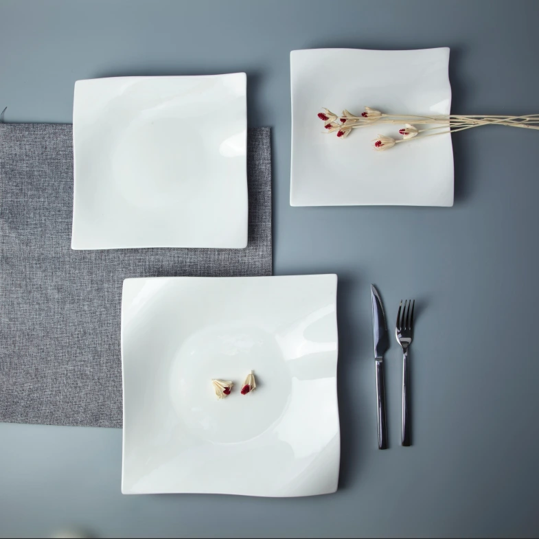 China wholesale bulk hotel ware porcelain ceramic dessert plate 1