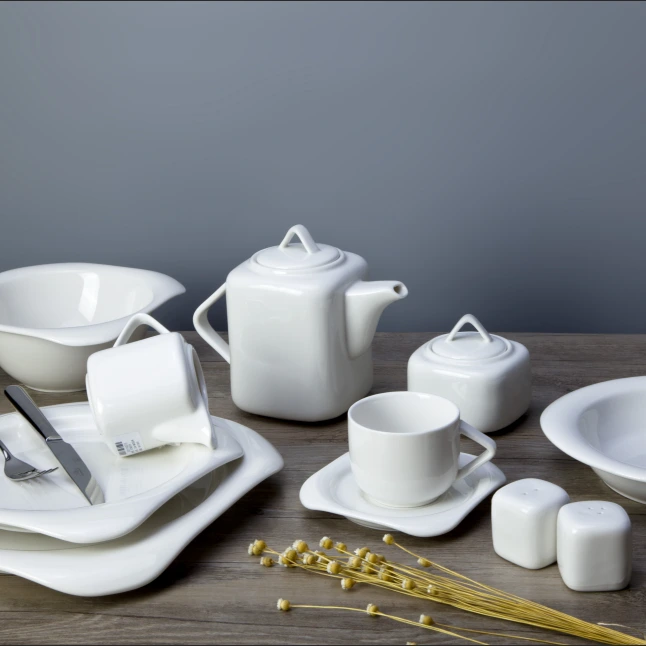101214 square plate,china hotel crockery dinner plates set 1