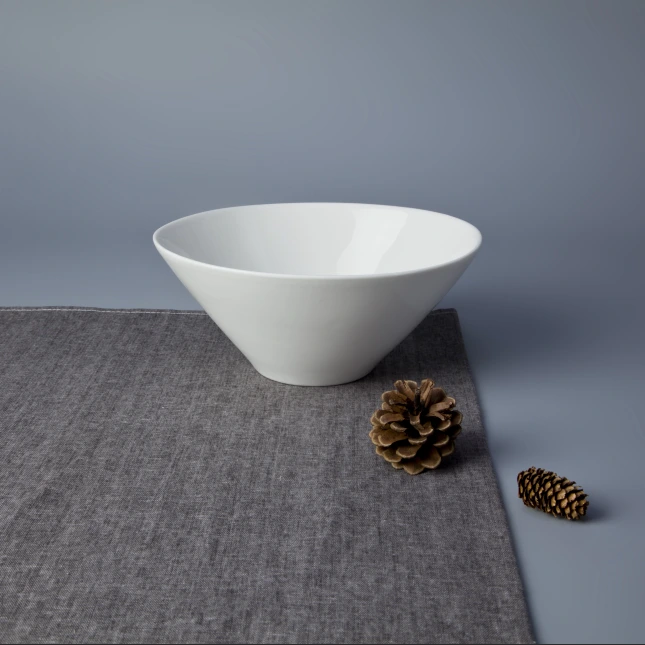 Most popular oval white porcelain rice wholesale ceramic ramen bowl 1