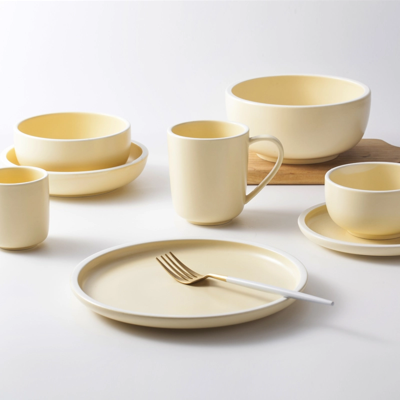 Event Catering Color Banquet Hall Plate Sets, Piatti Per Eventi Yellow Dinnerware Sets* 1