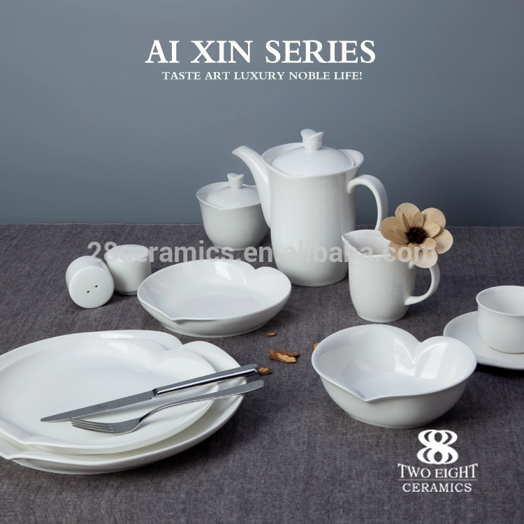 Hotel Ware Porcelain Tableware Fine Ceramic Tableware Durable White Crockery Tableware fancy hotel & restaurant crockery tablewa 1